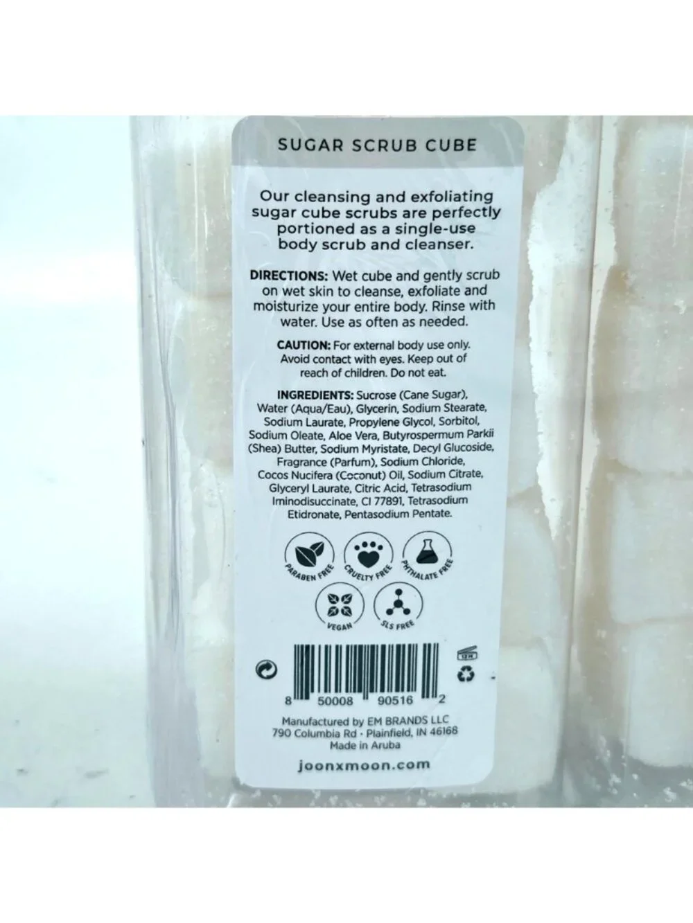 Joon X Moon Coconut Exfoliating Sugar Scrubs Shea Butter Aloe 10 Oz Pack Of 6